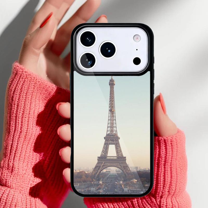 Love Paris Eiffel Tower France Phone Case for iPhone 17 16 15 14 13 Pro Max Back Cover for 12 11 Pro Coque