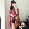 New Sunscreen Shawl Cycling Beach Scarf Chiffon Printing Uv Shawl
