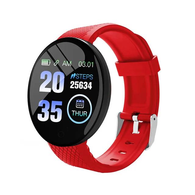D18 Waterproof Color Round Screen Smart Bracelet Heart Rate Blood Pressure Sleep Monitor Walking Exercise Fitness Smart Watch