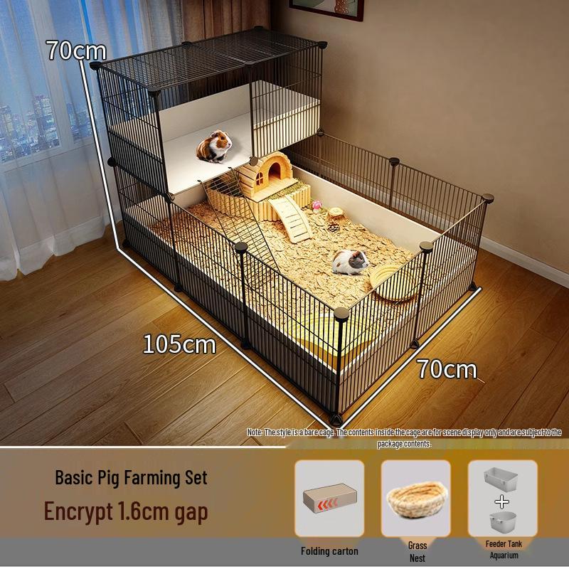 Guinea Pig Playpen & Indoor Villa - Extra Large Cage with Storage