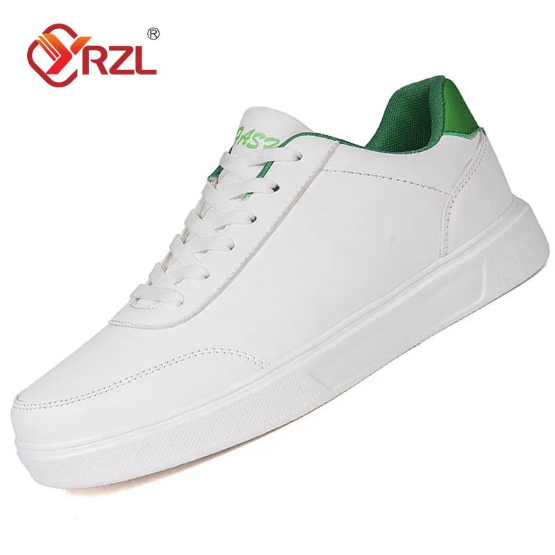 YRZL Weiße Schuhe Herren Paare Lässige Skateboard-Schuhe Bequeme Sneaker Leichtgewichtige Walking Damen Tennisschuhe Übergröße 36-46