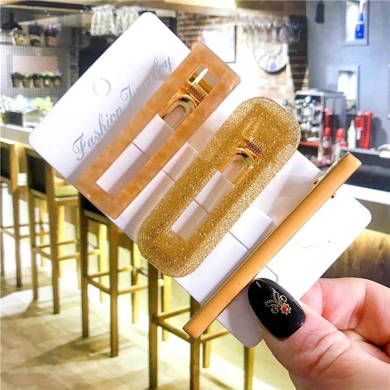 Koreanisches trendiges buntes Acetat 3-teiliges Haarspangen-Set Haarnadel für Frauen Mädchen Haarspangen Zubehör Schmuck Haarklammer Kopfbedeckung