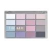 DIKALU 16-Color Eyeshadow Palette: Ice Blue, Olive, Blue-Purple, Earth Tone Blushes