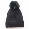 European and American style unisex super elastic soft beanie with fleece lining, warm cable knit hat for autumn and winter
