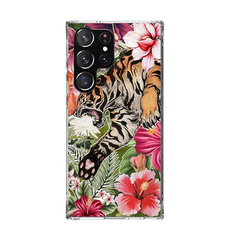 Superior Tiger Pattern Art Phone Case For Samsung Galaxy S26 S25 Edge S24 S23 FE S22 Ultra S21 Plus S20 + Fundas Cover Coque Gal