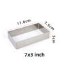 5cm Height Rectangle Thick 304 Stainless Steel Mousse Ring Tiramisu Cake Mold Cheese Fondant Baking Tool Household DIY Bakeware