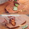 Shuke Little Bear Standable Ebony Wood Cutting Board