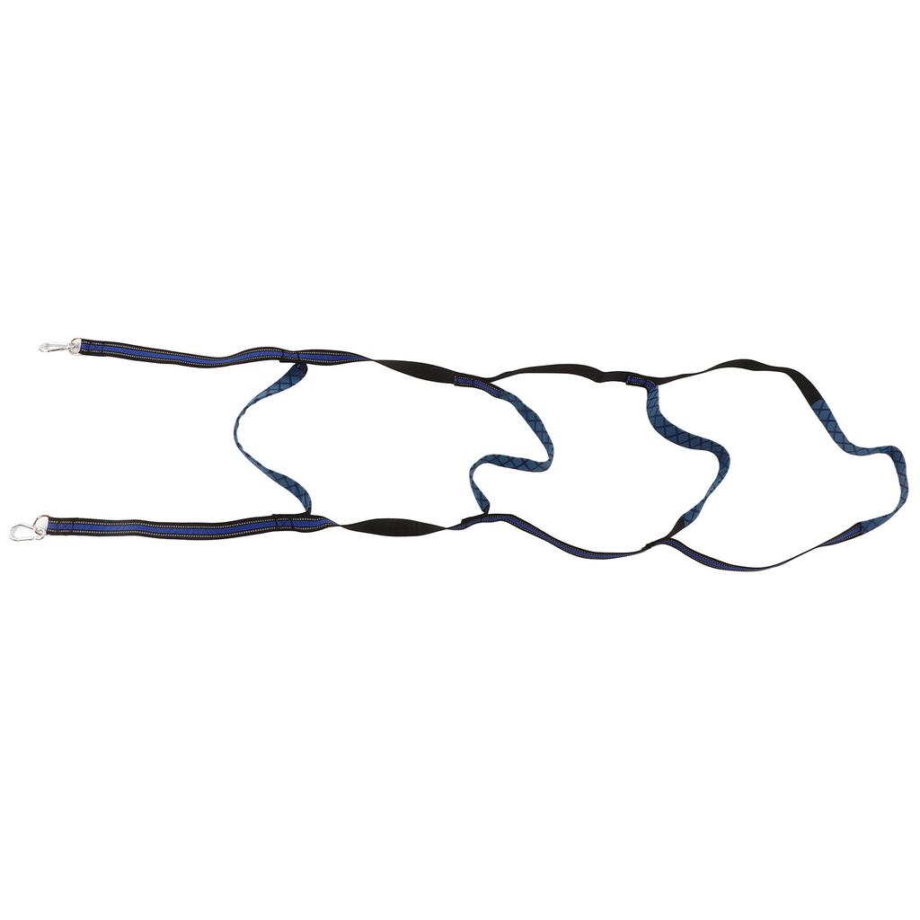 Marine Boat Rope Ladder Boarding Steps with Hooks Nylon Blue Portable Foldable for Yachts Kayaks Inflatable Boats 4 Step