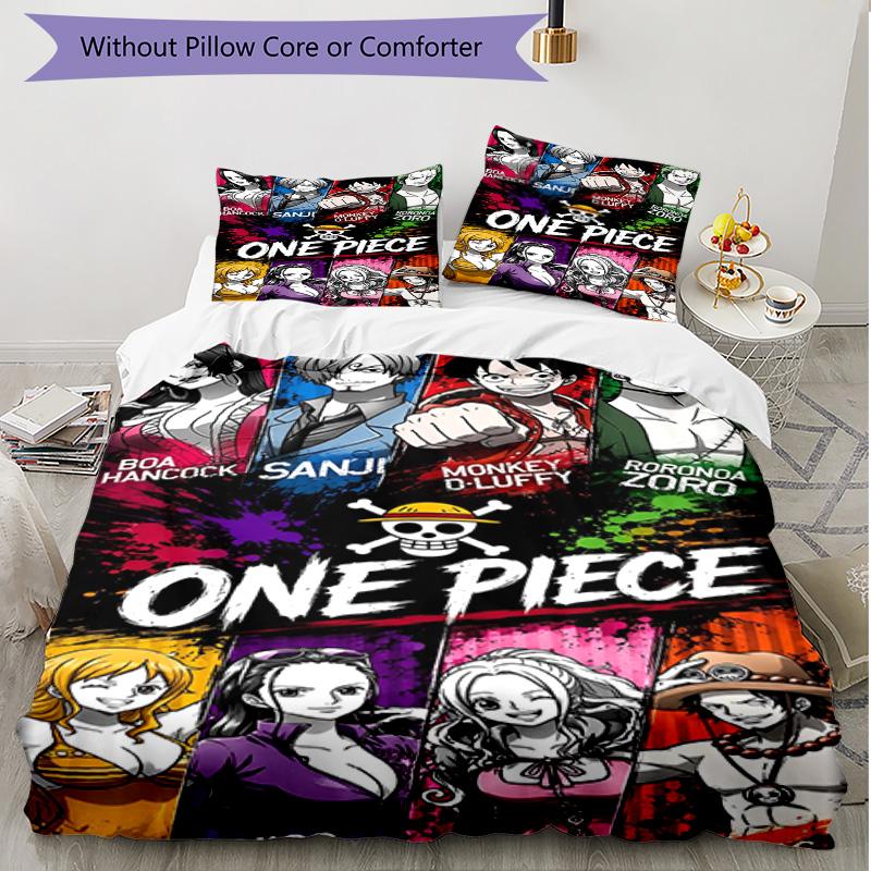 3pcs Duvet Cover Set (1*Duvet Cover + 2*Pillowcase, Without Core), One Piece Print Soft All‑Season Bedding Set, Home Bedroom Decor Gift