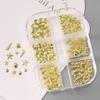 Seashell Starfish Nail Charms 3D Conch Nail Art Decorations Summer Metal Nail Studs Manicure Acrylic Nail Supplies