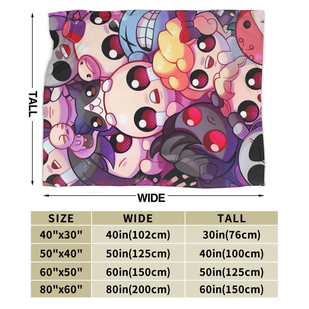 The Binding of Isaac Plush Blanket Kids Flannel Throw Blanket For Bedroom Soft Custom Quality Bedspread Gift