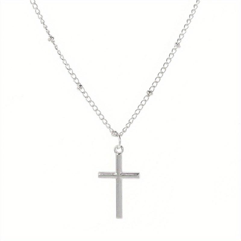 European and American Jewelry Cross Pendant Necklace Clavicle Chain Long Holy Mother