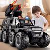 1:24 Scale Avtoros Shaman Police Car Model Toys Alloy Diecast Off-road Vehicle Sound Light Doors Opened Pull Back for Kids Gifts
