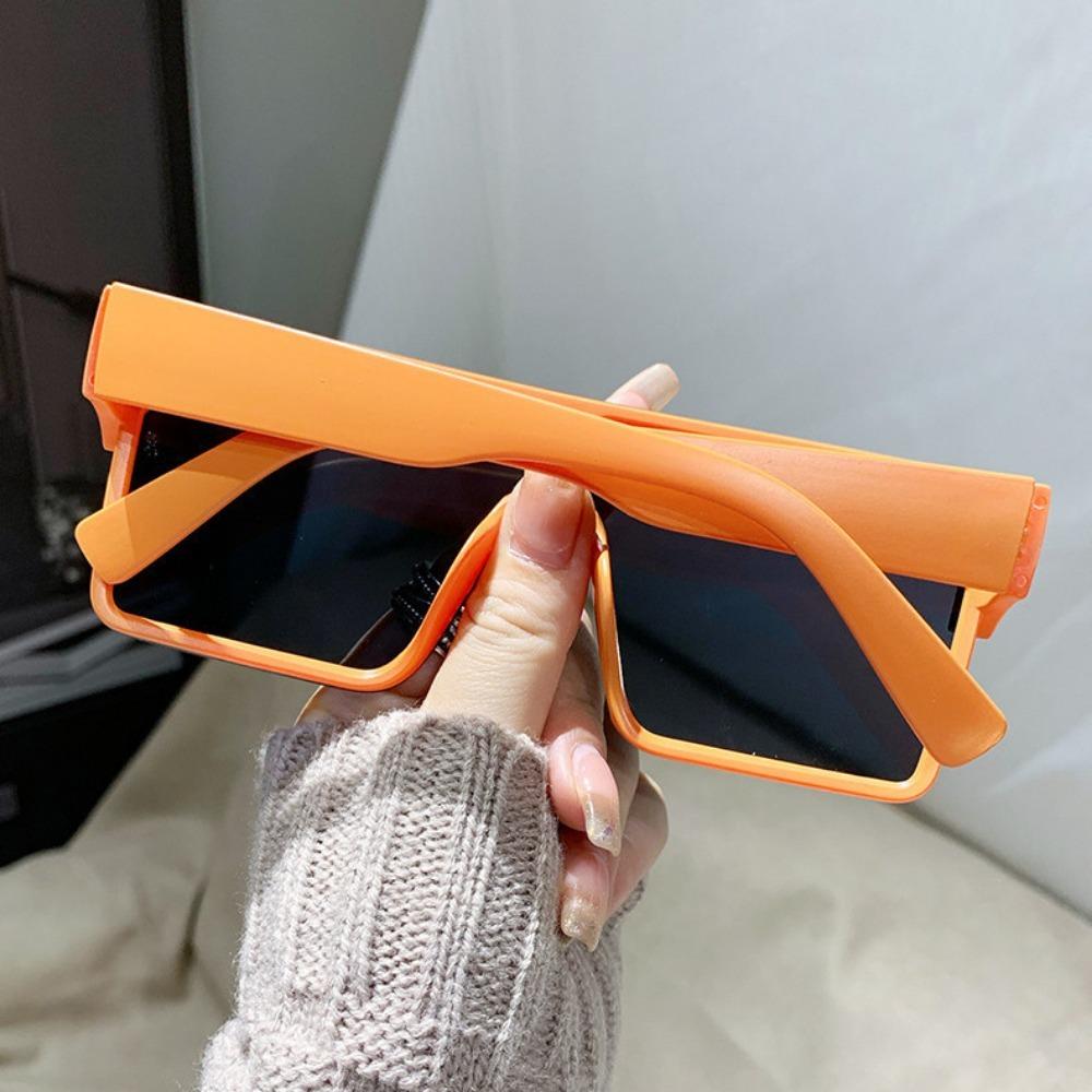 Fashionable Korean Version of Sunglasses Gradient Street Shooting Glasses Anti-ultraviolet Square Frame Sunglasses Women