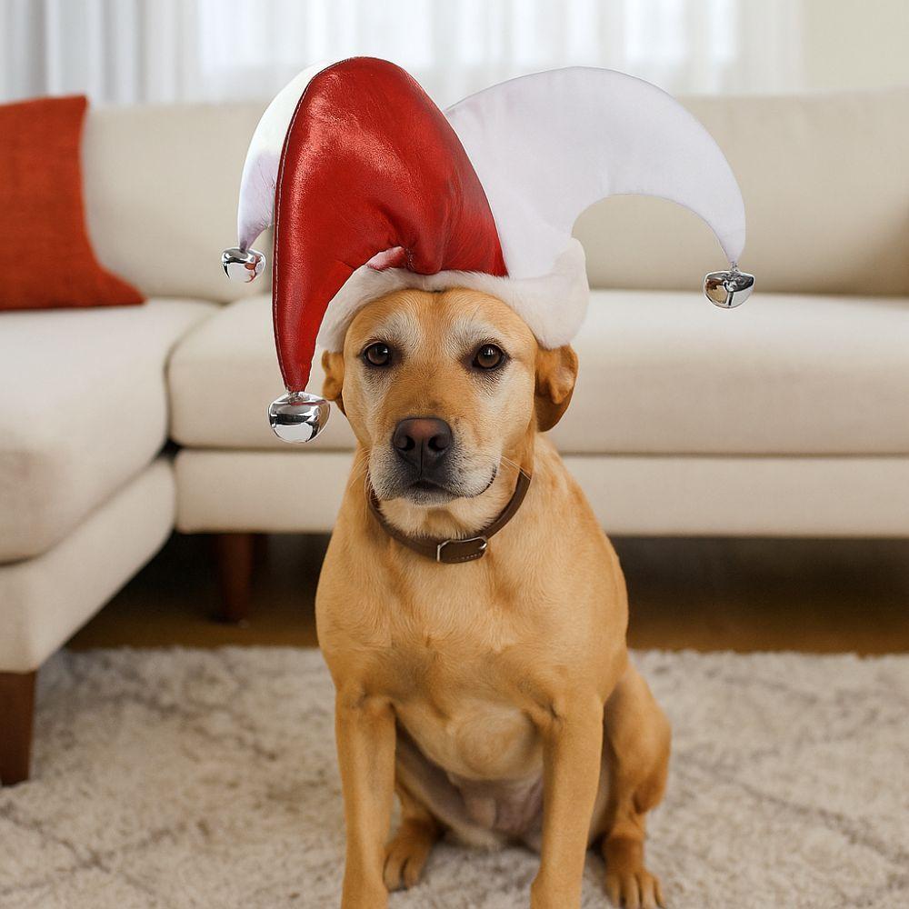 Adjustable Pet Dog Clown Hat Breathable Dog Party Hat Pet Supplies Dress Up Hat Festival