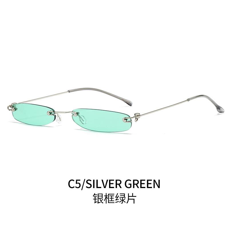 Small Frame Sunglasses, Rimless Sunglasses, Ultra-lightweight Mini Glasses