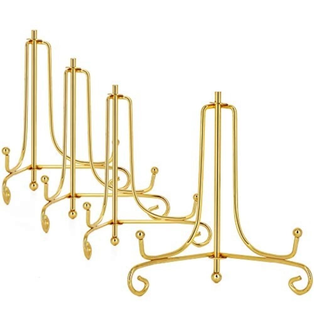4 6 8 10 12inch Plate Stands Iron Metal Easel Rack Durable Display Stand  Bowl Picture Frame