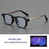 High-Quality Acetate Fiber Board Retro Small Frame Glasses For Men And Women Blue Light Blocking Photochromic Reading Glasses