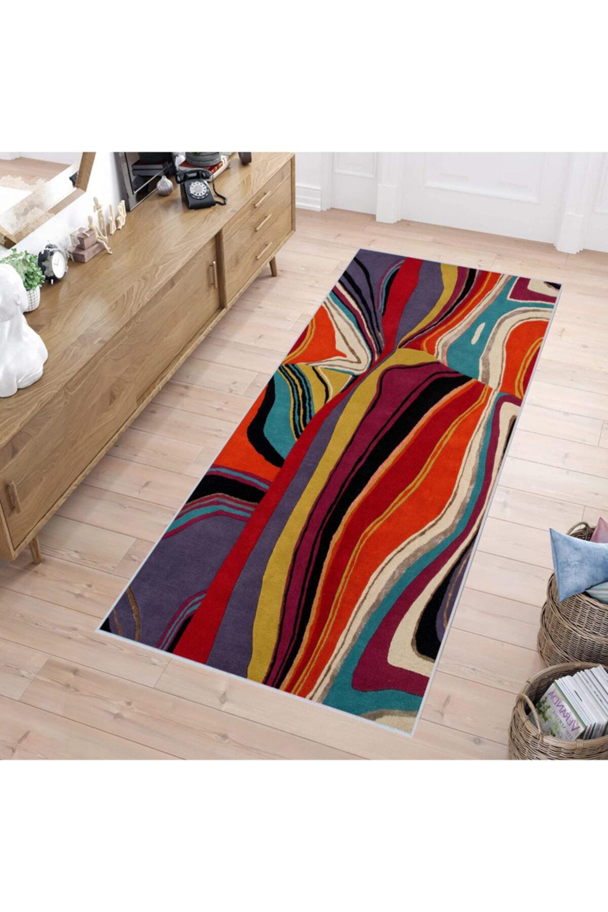 

Rovigo Home Washable Printed Carpet RVG1152 50x80 красный