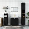 VidaXL Bathroom Cabinet Black 65x33x60 Cm Engineered Wood 831597