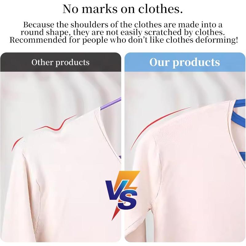 15/30pcs Space Saving Hangers Slim Design, Wide Shoulder Non-Slip for Shirts Dresses, Closet Organizer Set To Maximize Space