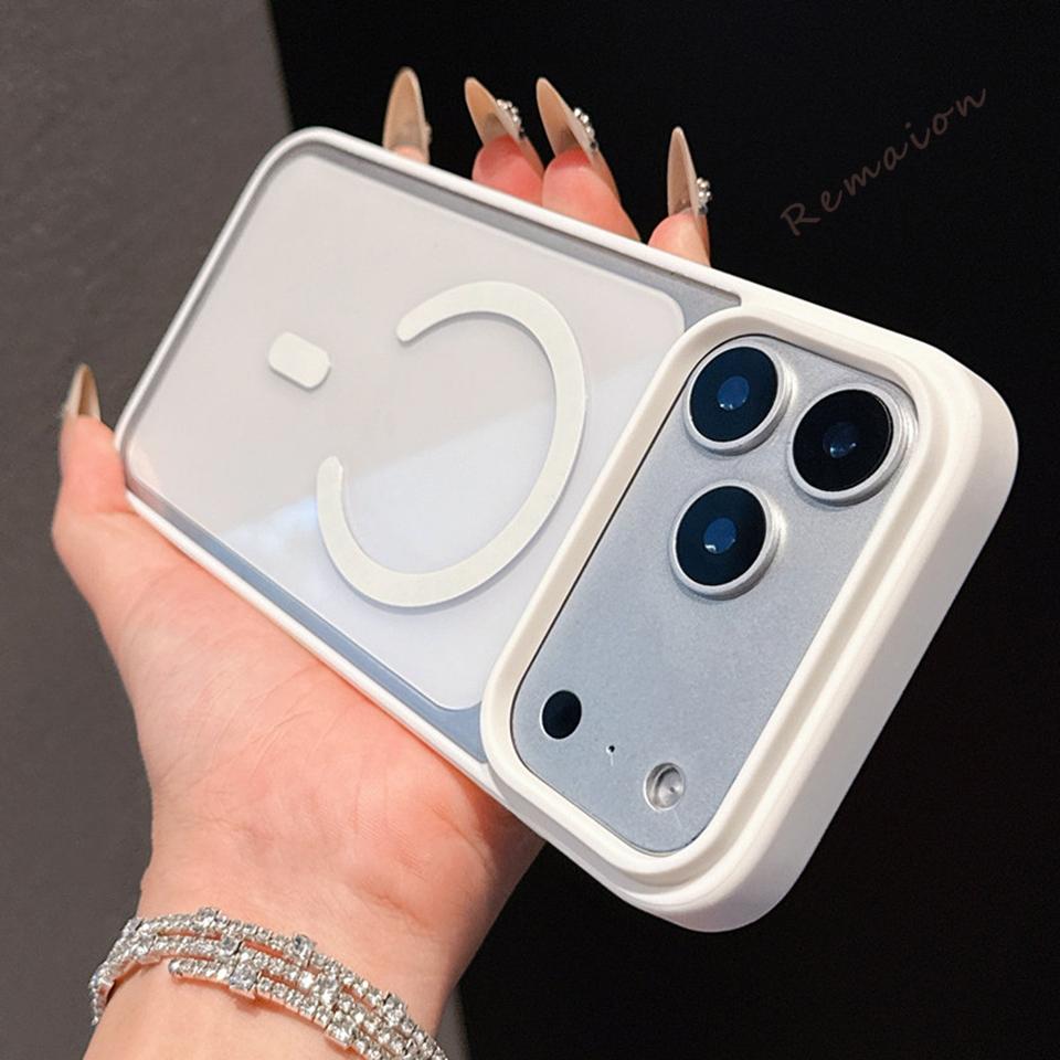 Magnetic Phone Case for For Iphone 17E 16E 14 1 16 Plus 11 12 13 Pro Max Mini X XR XS MAX Clear Charging Protector Cover