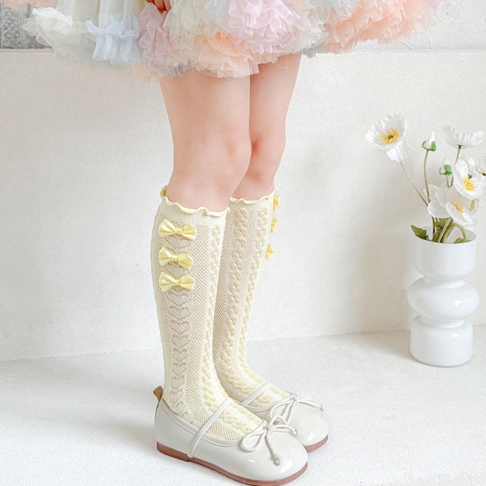 

Lolita Middle Tube Socks Ballet Style Pile Sock New Compression Socks Gift жовтий