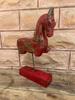 Hand Carved Wooden Horse Statue: Painted Indian Art Home Decor