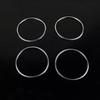 For BMW X5 X6 F15 F16 2014-2018 Silver Inner Door Speaker Ring Cover Trim 4PCS