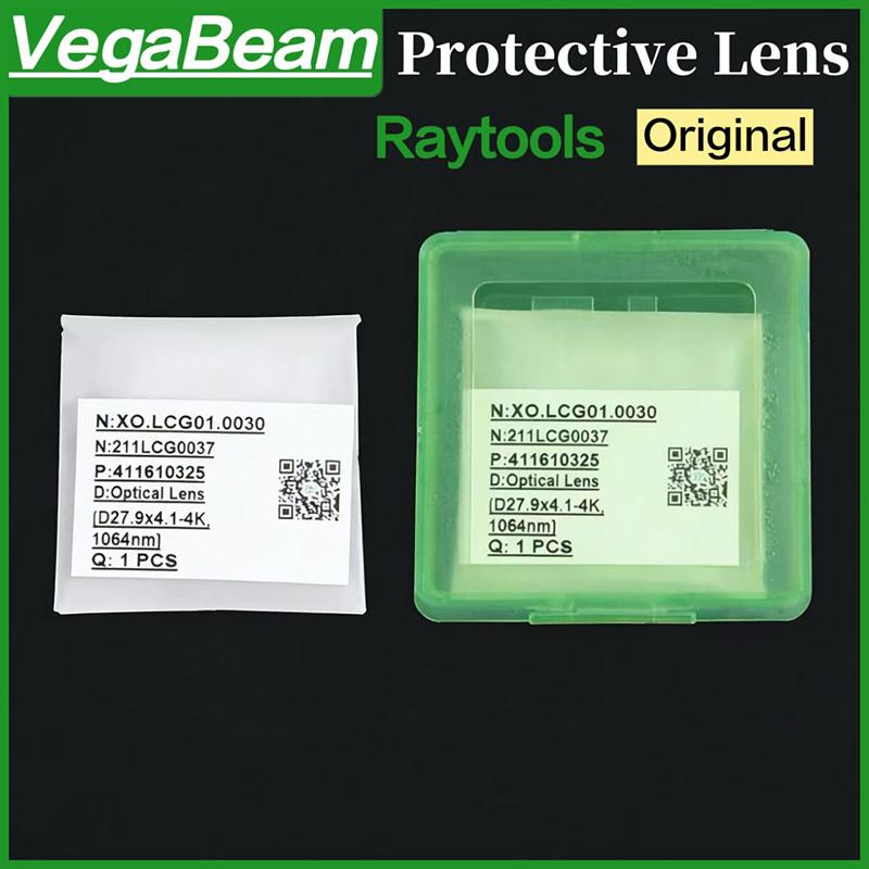 10 PCS set Raytools Original Protective Lens 37x7mm Laser Optical Protection Windows 27.9x4.1mm 211LCG0020 Fiber Cut Head Parts