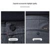 Men's High-End Slim Fit Woolen Trousers - Autumn/Winter Collection, Elastic Straight Leg, Light Luxury Casual Style.