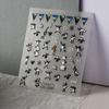 Japanese Anime Black & White Little Sheep 5D Nail Art Stickers - DIY Thin & Tough Self-Adhesive Animal Series
