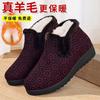 Thickened Cloth Shoes Women's Velvet Warm Lightweight Real Wool Mother Shoes Non-slip and Comfortable One-pedal Large Cotton Shoes