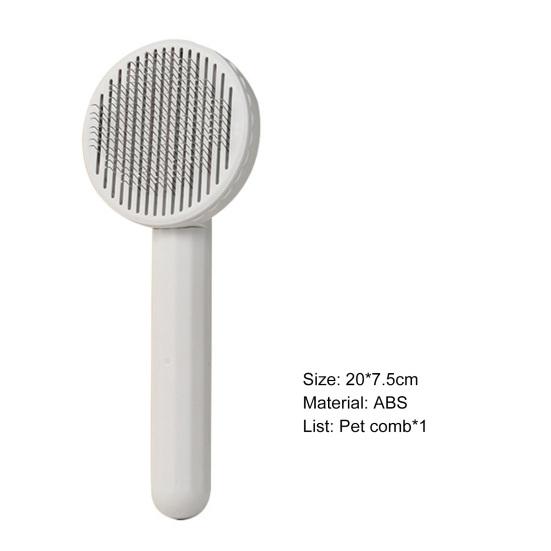 Spazzola per toelettatura gatti Spazzola autopulente per capelli Anti-annodamento Strumento portatile Pettine per massaggio corpo animale domestico