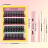196 Clusters C Song Single Cluster False Eyelashes Natural Thick Diy Segmented Grafting Multi-Haired Eyelashes