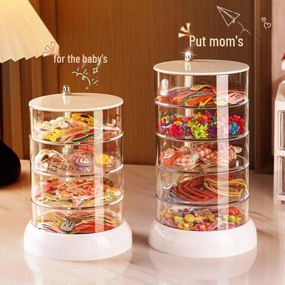 Rotating Hair Accessories Organizer Box for Kids