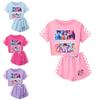 Kpop Demon Hunters Pattern Family Pajama Set With Short Sleeve Top And Shorts For Kids And Adults
