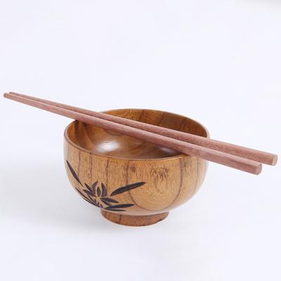 Gadget da cucina per bacchette cinesi giapponesi, 10 paia, antiscivolo, resistenti alle alte temperature, in legno naturale