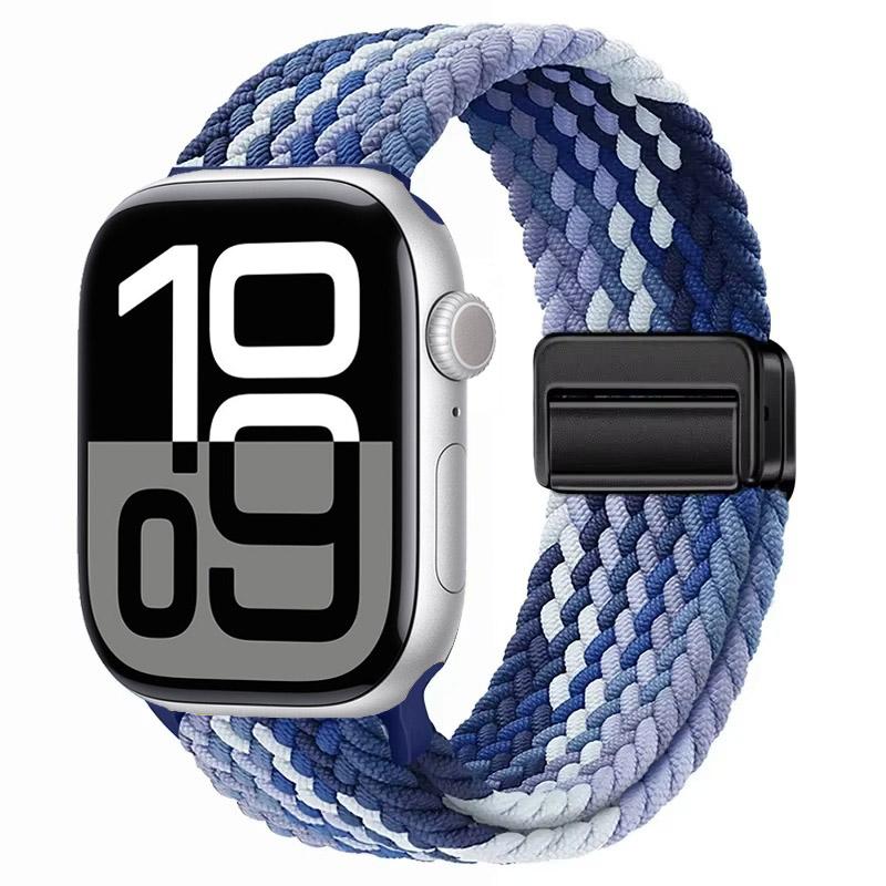 Nylon Strap for Apple Watch 10 46mm 42mm/Ultra 2 49mm 9 8 7 Breathable Watchband iwatch Series 6 5 4 SE 44mm 40mm 45mm 41mm Band