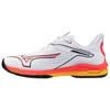 Wave Exceed Tour 6 Versatile Comfortable Durable Low-Top Tennis Shoes Unisex Sneakers White Red Orange 61GA2470-60