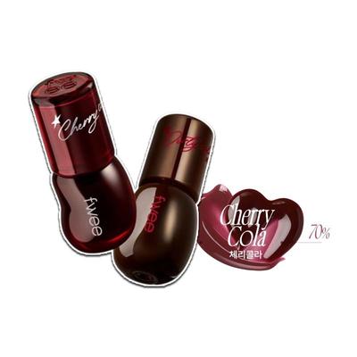 Brillo de Labios Voluminizador 3D Cherry Cola Edición 70% Cola Coreano Alto Brillo Plumping Gloss