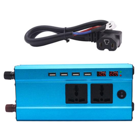 

1200 Вт цифровой дисплей автомобильный инвертор зарядное устройство преобразователь постоянного тока в переменный с 4 USB 48V