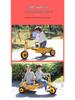 Kindergarten-Dreirad für Kinder 2-8 Jahre - Outdoor-Pedal-Fahrrad für Kleinkinder mit Eltern-Kind-Funktion