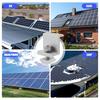 A96I-Suportes de Montagem de Painéis Solares, 8 Peças Grampo Final de Alumínio para Painel Solar 30-45mm Ajustável H, Montagem de Painel Solar para Telhado Metálico