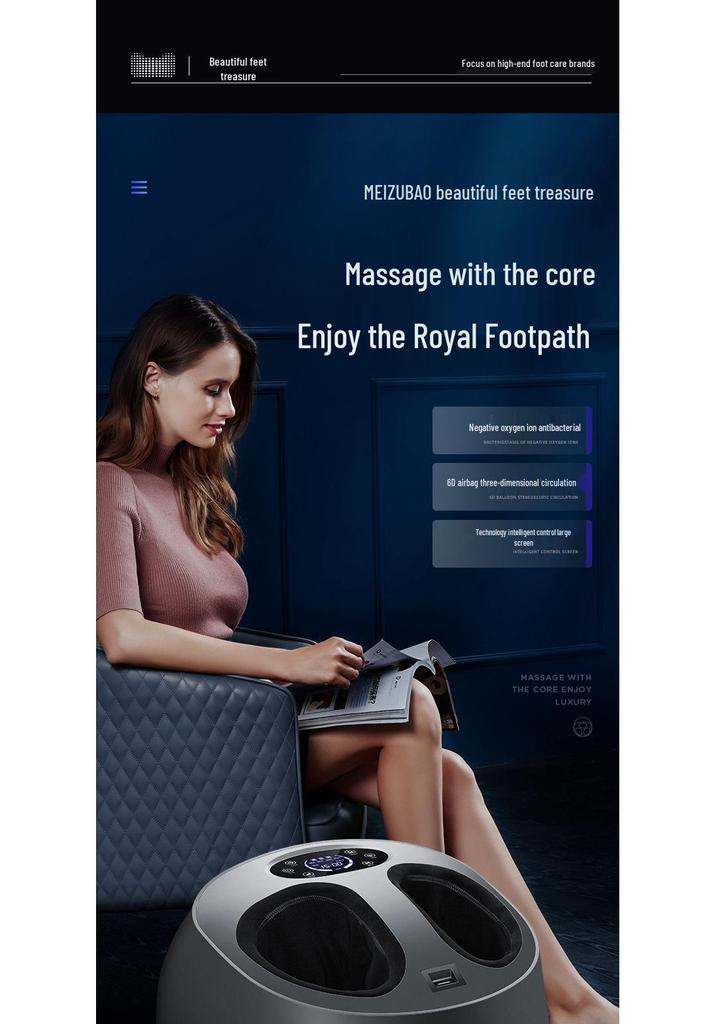 Electric Foot & Leg Massager with Heating Airbag Wrap