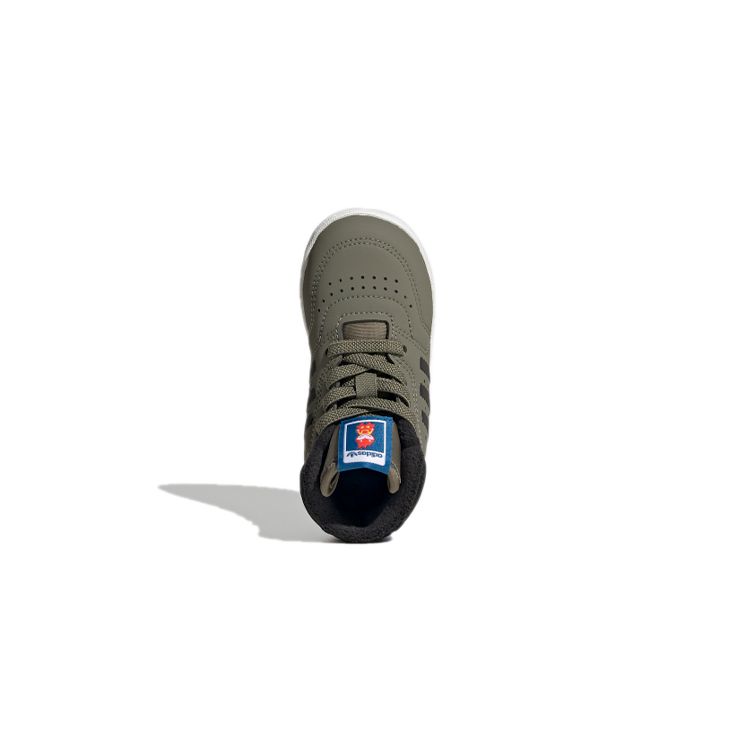 Adidas Originals Drop Step Comfortable Daily High-Top Walking Shoes Baby Shoes Green FW1761