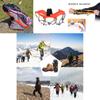 Crampons Versáteis de 18 Dentes para Gelo e Neve Pegador Antiderrapante para Escalada Coberturas para Sapatos Travas com Espinhos