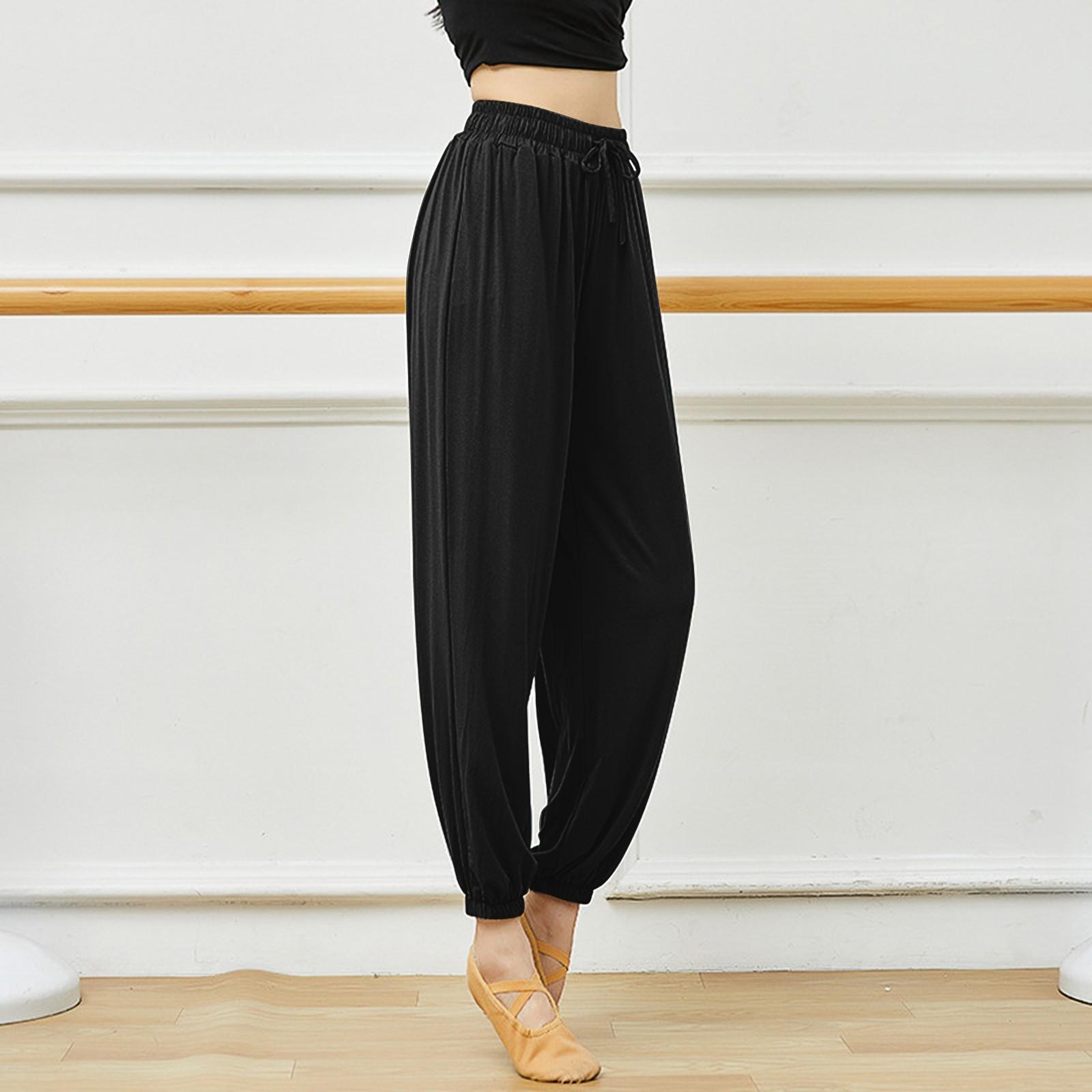 

Женские тренировочные танцевальные брюки Закрывающие брюки Спортивные брюки-редис L чёрный