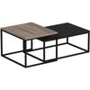 Coffee Table - LEKA - Rectangular - Anthracite - 72 X 45 X 37 Cm