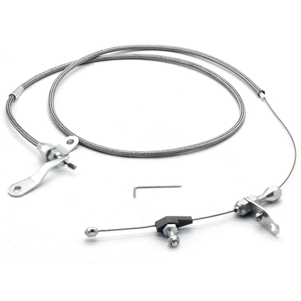 Reliable-Car Gas Accelerator Cable Kick Down Cable Transmission Kickdown Trans C-4 Detent For Ford C4 Mustang F150 Ranchero
